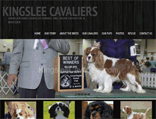 Tablet Screenshot of kingsleecavaliers.com